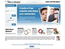 Tablet Screenshot of lifeweshare.com